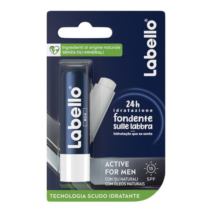 Labello Active For Men Stick Labbra SPF15 Idratante 5,5ml