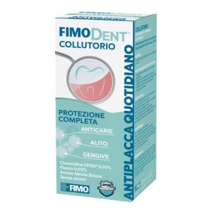 FIMODENT Collutorio Antiplacca Quotidiano Clorexina 0,05% + Fluoro 0,05% 200 ml
