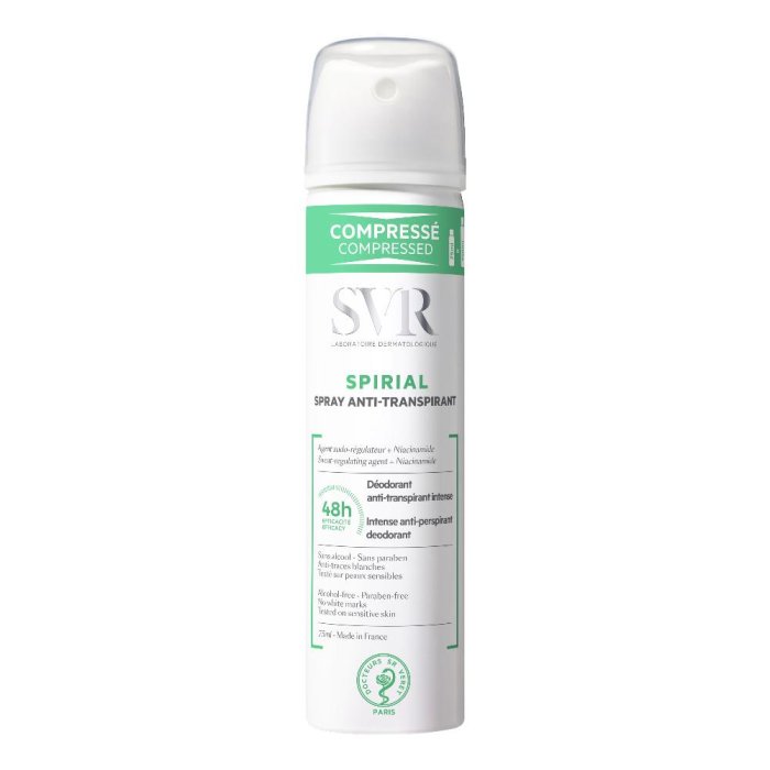Svr Spirial spray deodorante 75 ml - antitraspirante intenso 48 ore per pelli sensibili