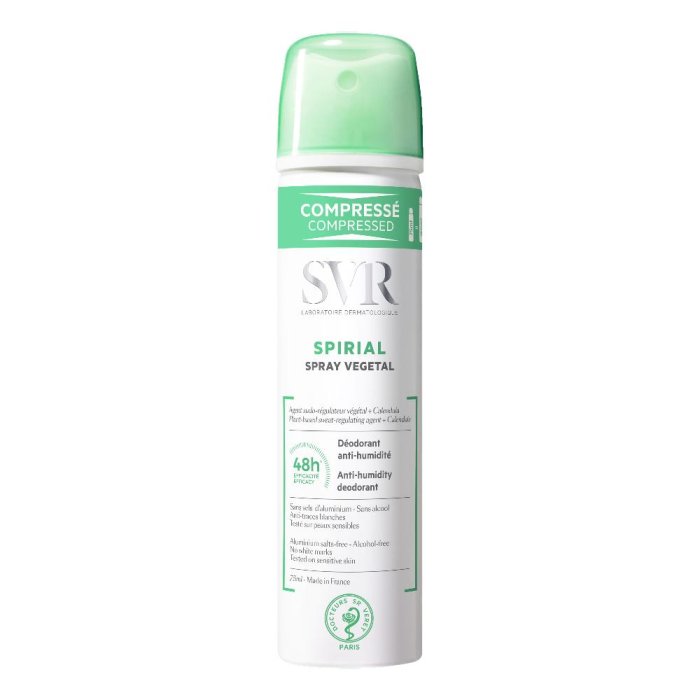 SVR Spirial - Spray Vegetal Deodorante Anti-Traspirante Attivi Vegetali 75ml