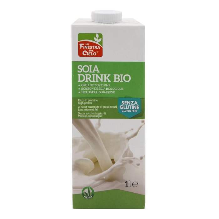 Bevanda Soia Drink S/G Bio  1 L bevanda vegetale senza lattosio, alternativa leggera al latte vaccino