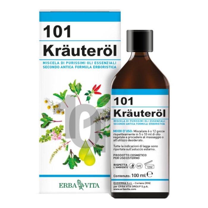 Krauteröl 101 liquido 100 ml - olio balsamico alle 101 erbe