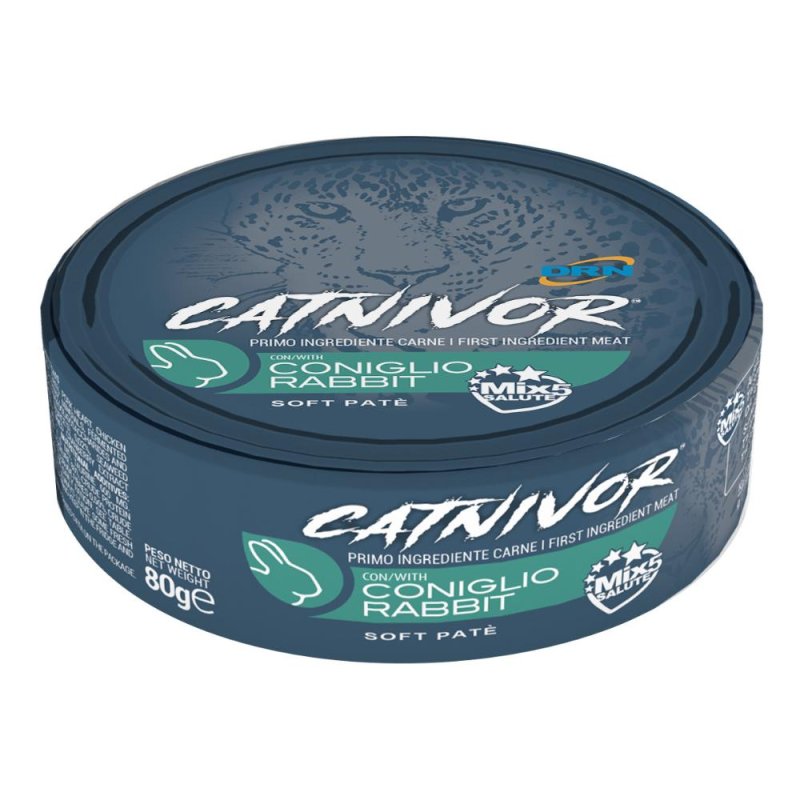 Catnivor Alimento Umido per Gatti al Gusto Coniglio 80 g Catnivor Alimento Umido per Gatti al Gusto Coniglio 80 g