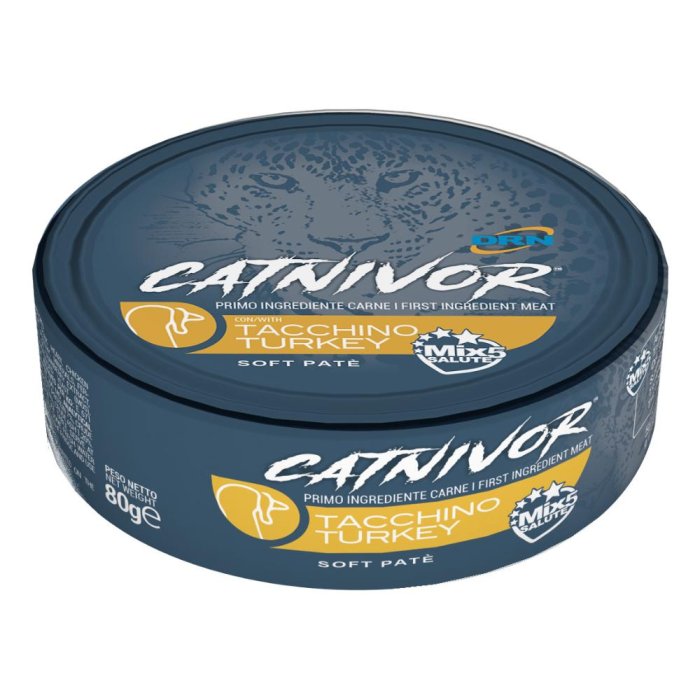 Catnivor tacchino 80 g - alimento umido per gatti al tacchino
