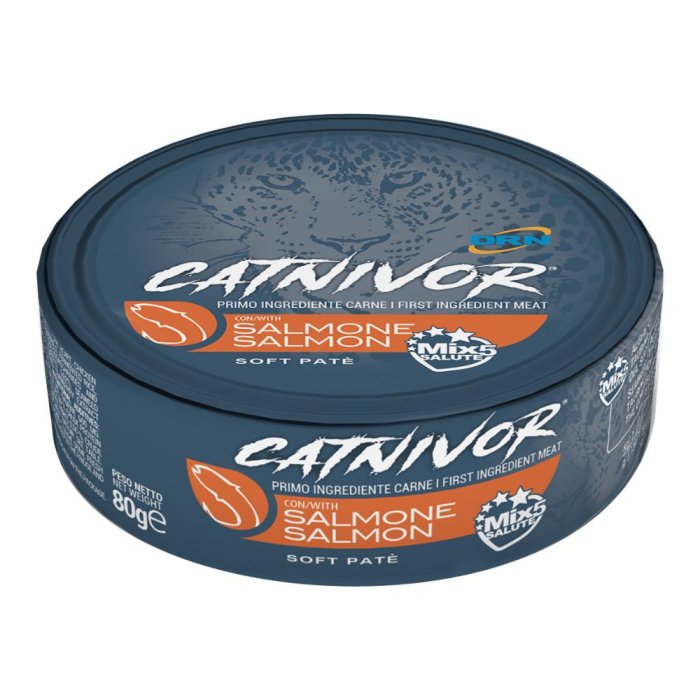 Catnivor salmone 80 g - alimento complementare croccante per gatti al salmone