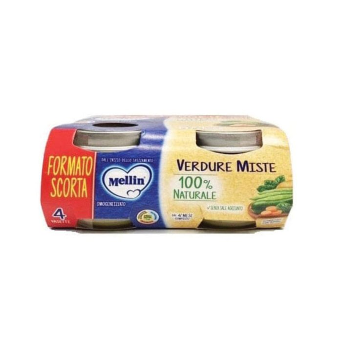 Mellin omogeneizzato verdure 4x80 g - omogeneizzato di verdure per lattanti