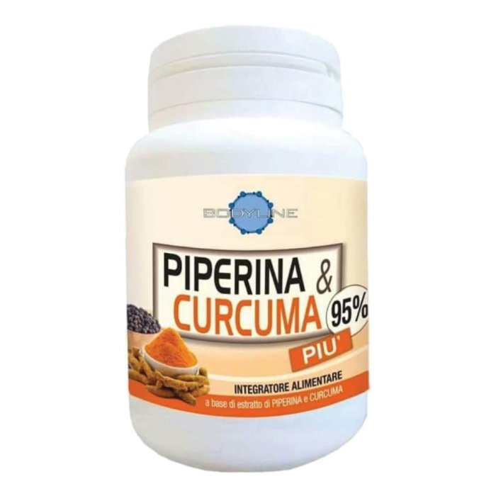 Piperina & Curcuma Più - Integratore Naturale per la Funzionalità Articolare e Digestiva 60 capsule 