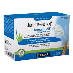Zuccari Aloevera2 - Aeromucil Fiale Per Aerosol 10 Fiale