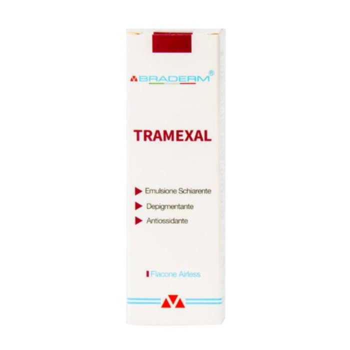 Tramexal emulsione 30 ml: trattamento illuminante e uniformante per ipercromie