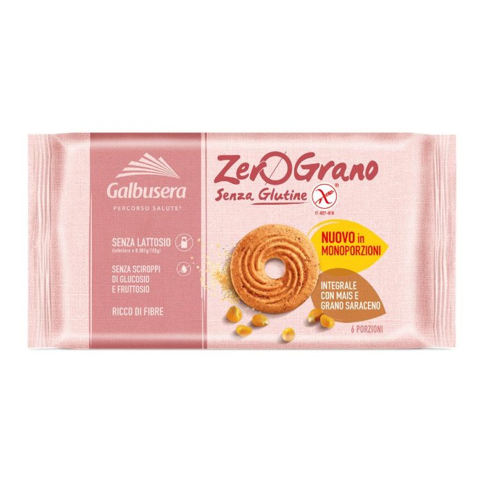Galbusera Percorso Salute Alimenti senza Glutine Zerograno Frollino Integrale 220 g