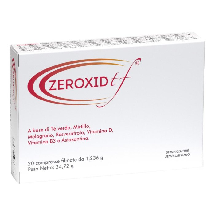Zeroxid TF Integratore Antiossidante 20 Compresse | Integratore Alimentare per Stress Ossidativo e Difese Immunitarie
