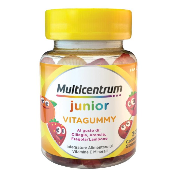 Multicentrum VitaGummy Integratore Vitamine Minerali Bambini 3+ Vitamina D Iodio Ferro 30 Caramelle