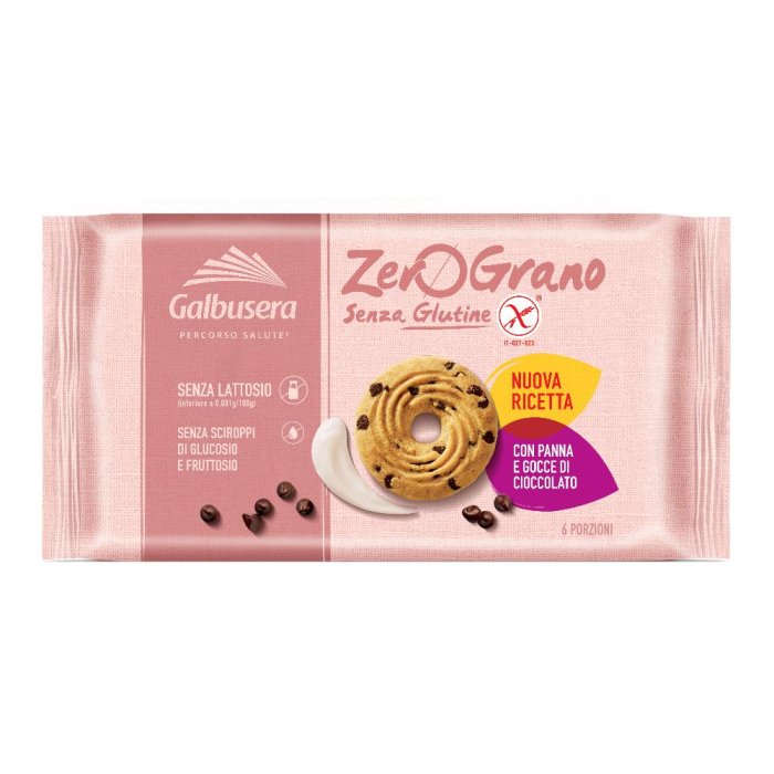 Galbusera Zerograno Frollino Panna/cioccolato 220 Grammi