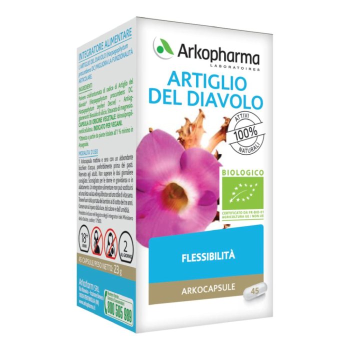 Arkocapsule Artiglio del Diavolo Bio – Integratore naturale per il benessere articolare 45 capsule