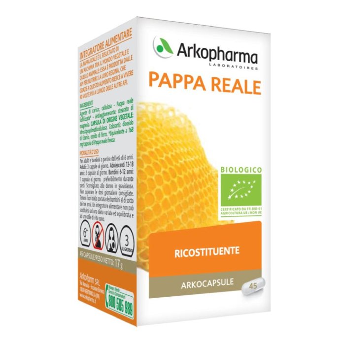 Arkopharma Arkocapsule - Pappa Reale Bio Integratore Alimentare 45 Capsule