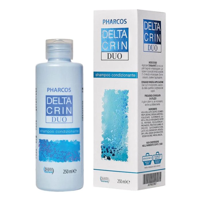 Pharcos Deltacrin Duo Shampoo anticaduta per capelli deboli e fragili flacone 250 millilitri
