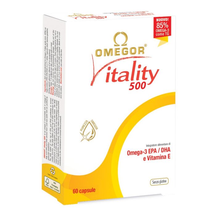 U.g.a. Nutraceuticals Omegor Vitality 500 60 Capsule