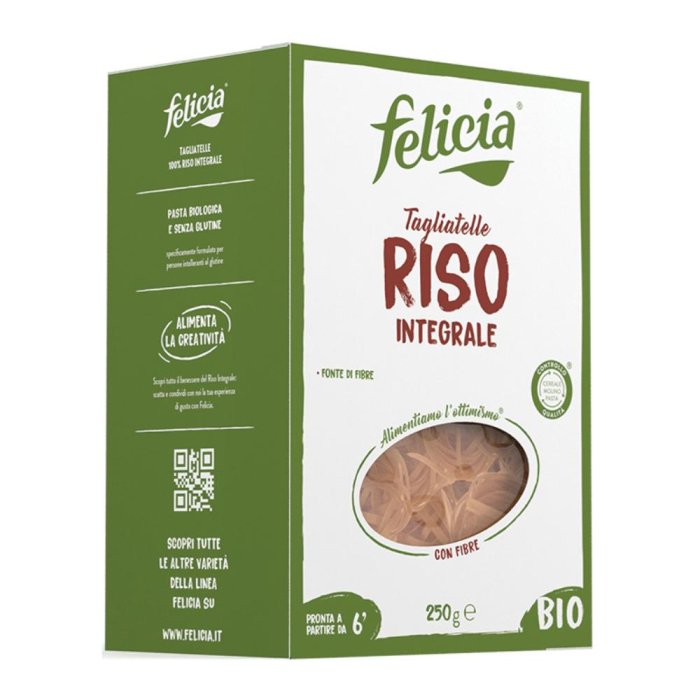 Felicia Bio Tagliatelle di Riso Integrale Senza Glutine 250g