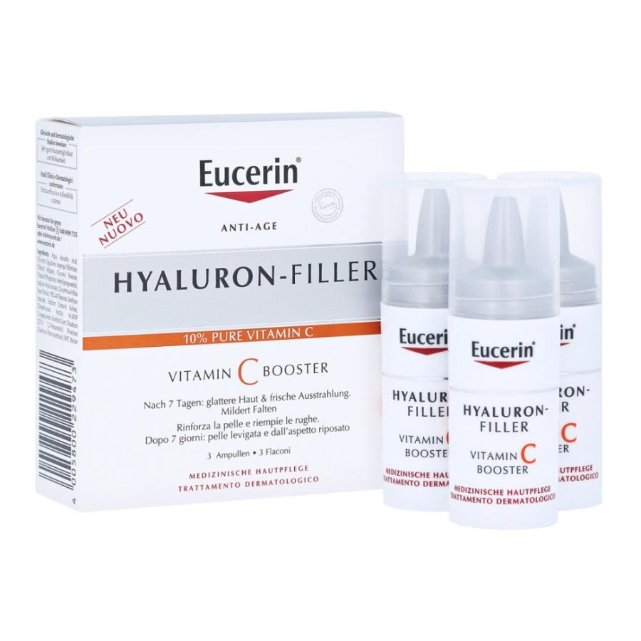 Eucerin Hyaluron-Filler Vitamin C Booster Antietà 3 x 8 ml Eucerin Hyaluron-Filler Vitamin C Booster Antietà 3 x 8 ml