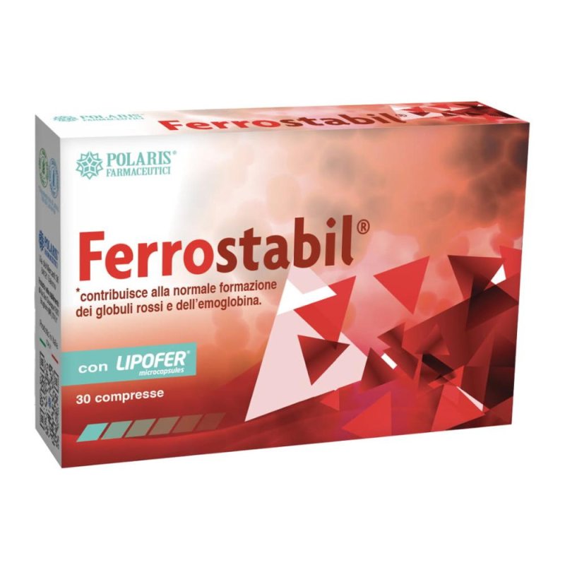 Ferrostabil Integratore di Ferro per Carenza di Ferro 30 Compresse Ovaline