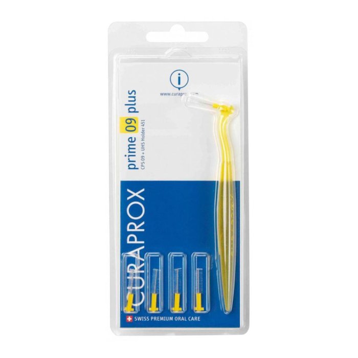 Curaprox Cps 451 Set Giallo Prime Plus 09 5 Scovolini Cps + 1 Supporto Uhs 451