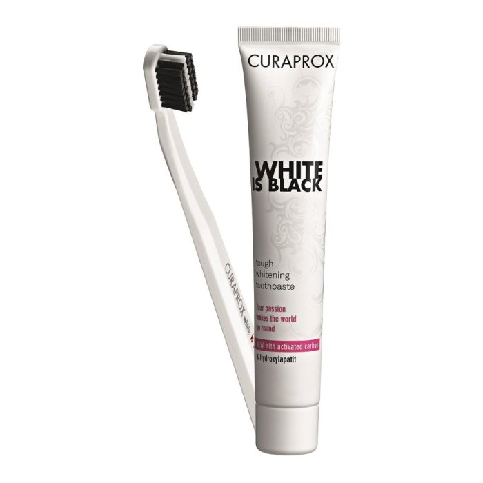 CURAPROX SET WHITE IS BLACK
