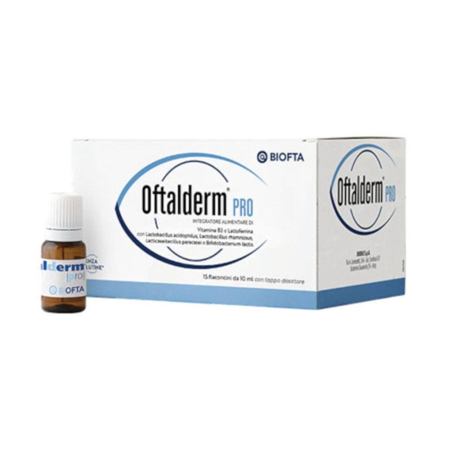 BioDue Oftalderm Pro Integratore Alimentare 12 flaconcini