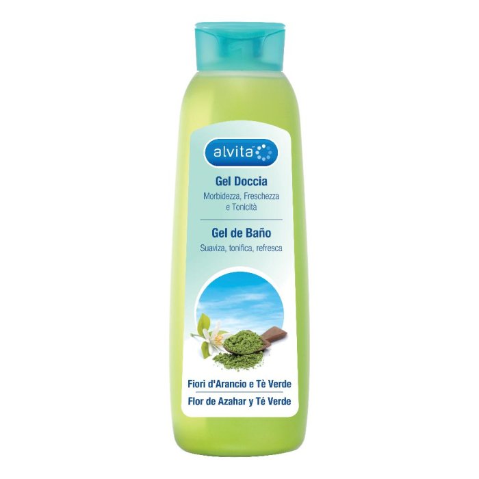 Alvita Gel Doccia Fiori D'Arancio E Tè Verde Tonificante E Rinfrescante 300 ml