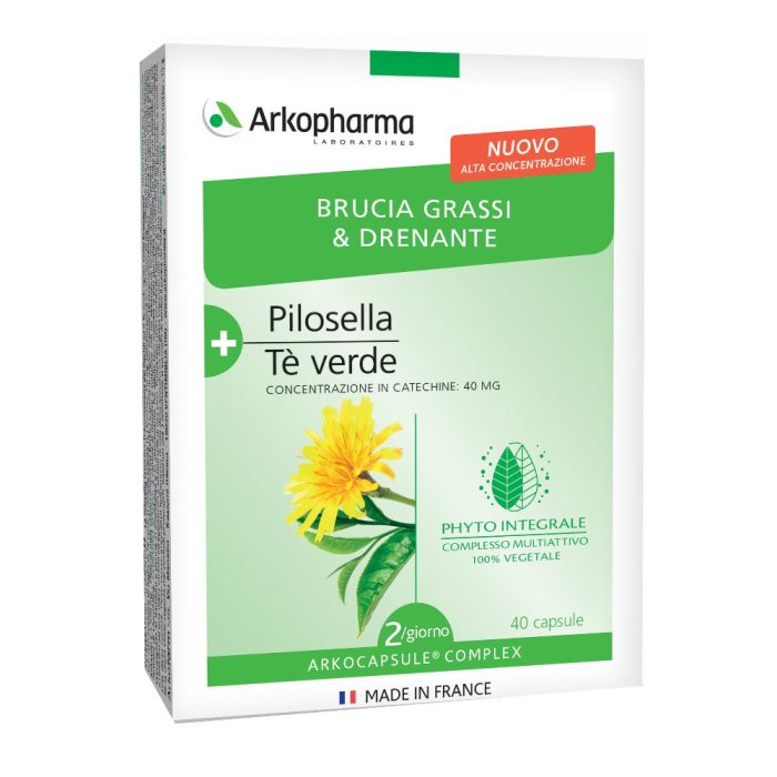 Arkofarma Arkocapsule Complex Snellente Bruciagrassi e Drenante 40 Capsule