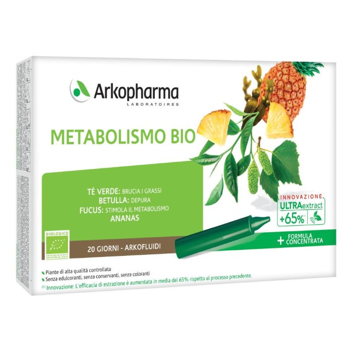 Arkofarm Arkofluidi Ultra Suoni Metabolismo Bio 20 Fiale