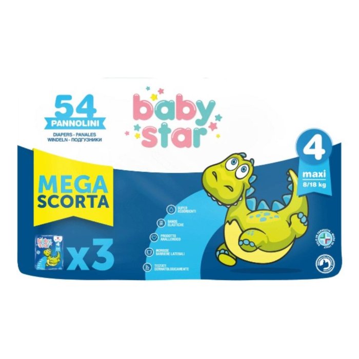 Farvima Medicinali Babystar Tripack 3x18 Taglia 4 54 Pezzi