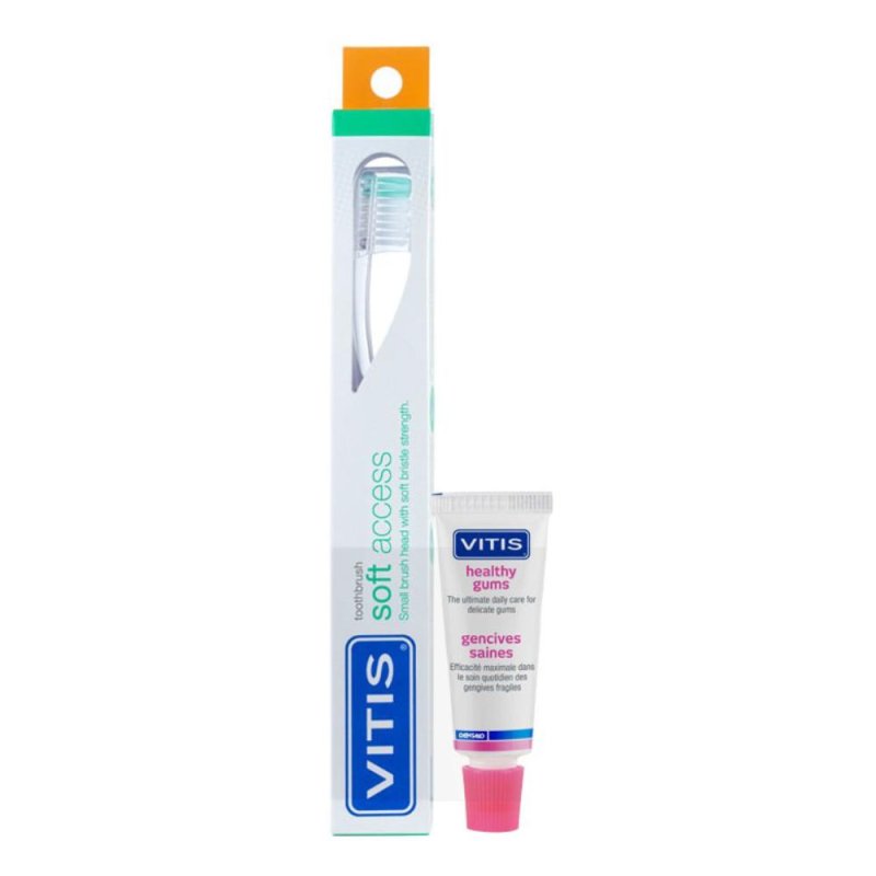 Dentaid Vitis Spazzolino Soft Access + Dentifricio Gingival 15 Ml