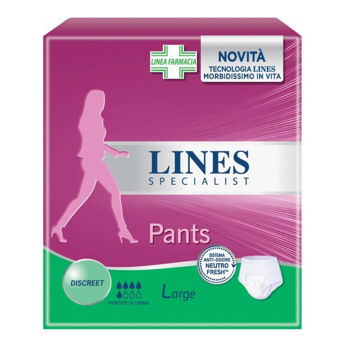 Lines Specialist - Pants Discreet Mutandina Assorbente Taglia L 7 pants