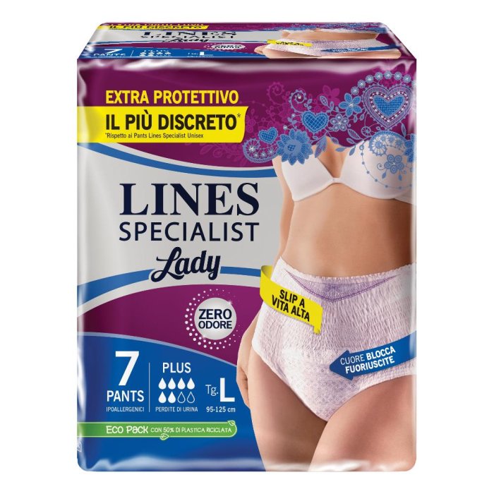 Lines Specialist - Pants Plus Mutandina Assorbente Taglia L 7 mutantine
