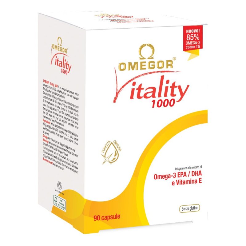  Omegor Vitality 1000 Integratore alimentare 90 Capsule