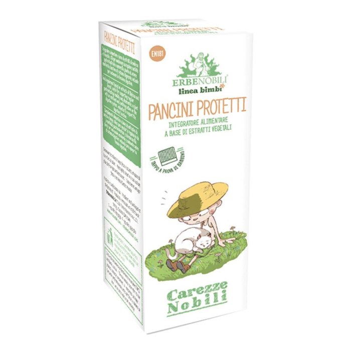 Erbenobili Pancini Protetti 150 Millilitri Sciroppo Naturale per il Benessere dei Pancini dei Bambini