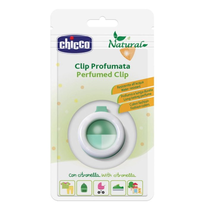 Chicco Artsana Natural Zanza No Clip Profumata Antizanzare Colori Misti