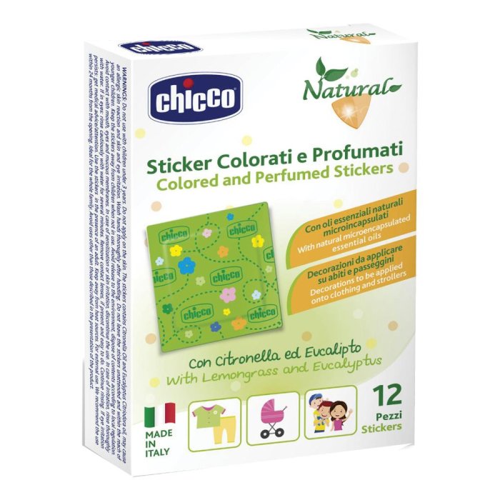 Chicco (artsana) Chicco Zanza Cerotti Sticker Antizanzara 12 Pezzi