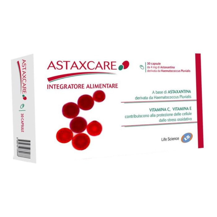 Astaxcare Integratore Antiossidante con Astaxantina Naturale 30 Capsule