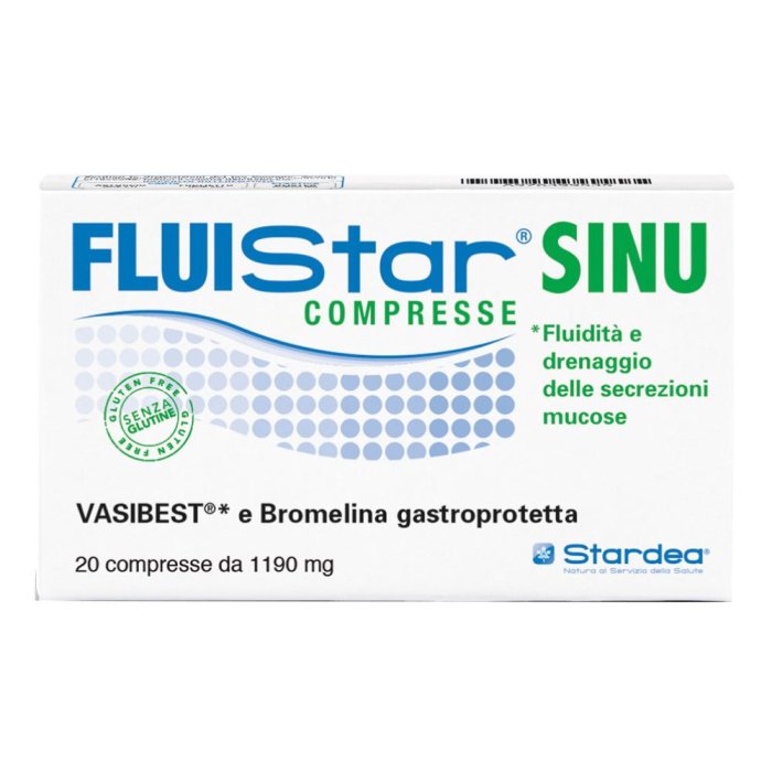 Stardea Fluistar Sinu Integratore Vie Aeree Drenaggio Microcircolo 20 Compresse