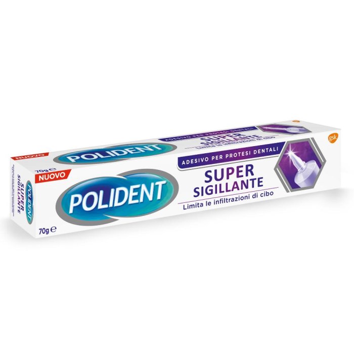 Polident Super Tenuta+Sigillante Adesivo Per Protesi Dentale Gusto Neutro 70g