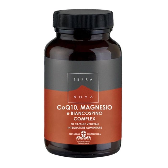 CoQ10 Magnesio Biancospino 50 capsule - integratore per cuore ed energia