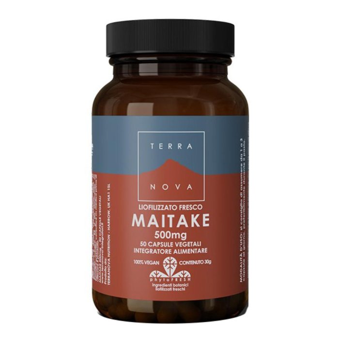 Terranova Maitake 500 mg Integratore Alimentare a Base di Fungo Maitake – Confezione da 50 Capsule