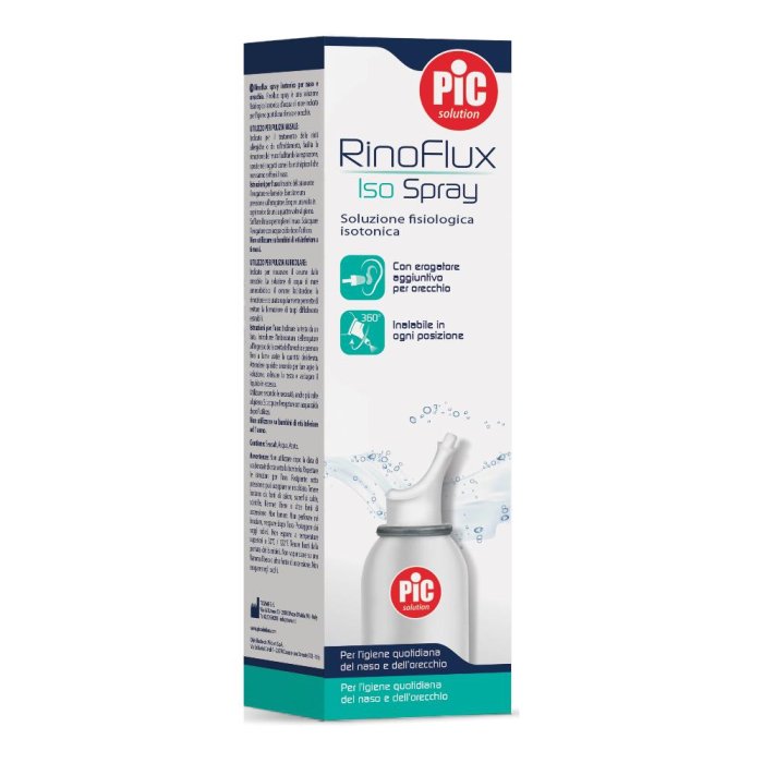 PikDare Pic Artsana Specialista delle Iniezioni e della Salute Rinoflux Soluzione Isotonica Spray Naso E Orecchie 100 ml