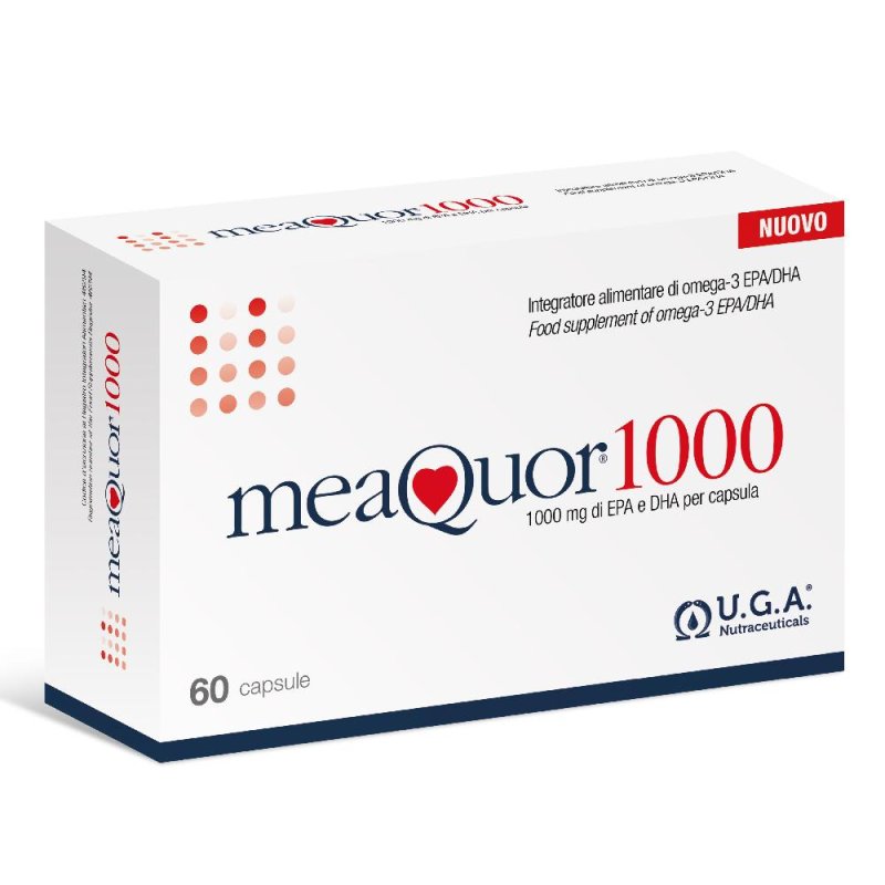 U.G.A. Nutraceuticals MeaQuor 1000 Integratore per Funzione Cardiaca 60 capsule