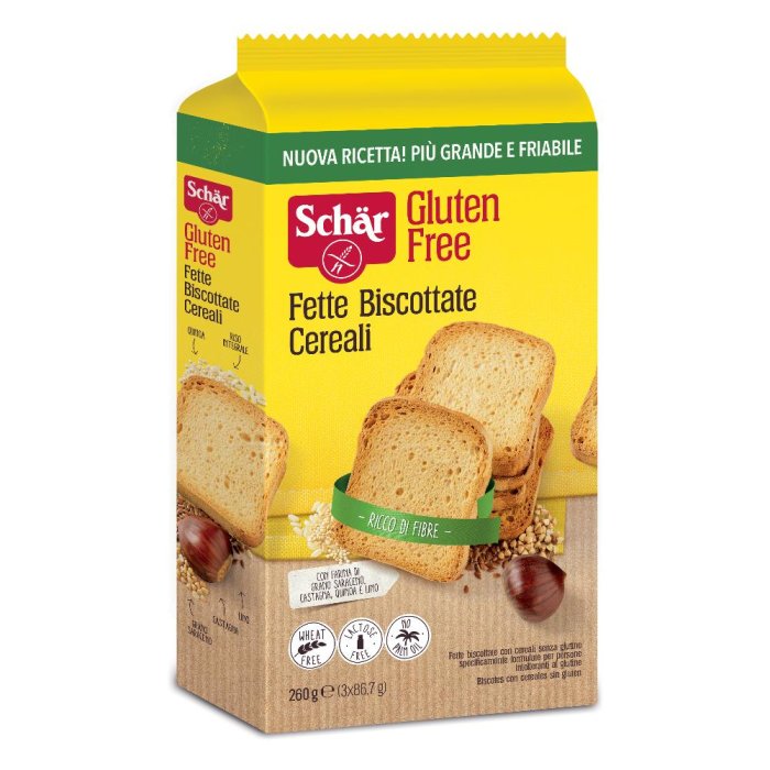 Schar Fette Biscottate Con Cereali Senza Glutine 260 g 