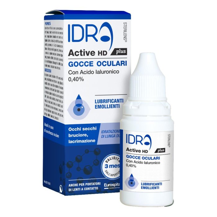 Sterilens Idra Active HD Plus Gocce Oculari collirio  Acido ialuronico 0,40% 10ml