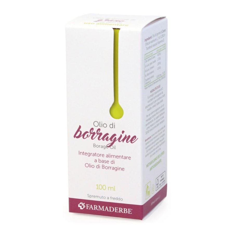 Farmaderbe Olio Alimentare di Borragine 100 ml