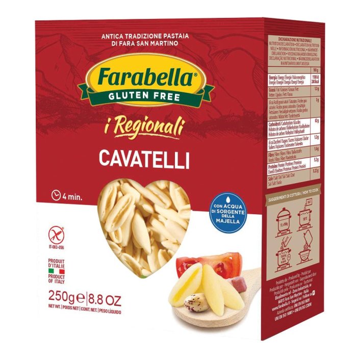 Bioalimenta Farabella Alimenti senza Glutine I Regionali Cavatelli 250 g