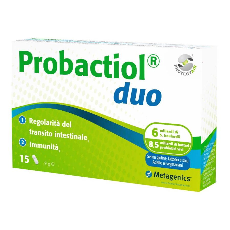 Metagenics Probactiol Duo New Integratore per il benessere intestinale 15 Capsule